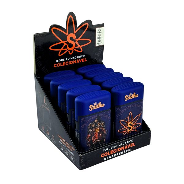 Isqueiro Macarico Sadhu Sadhuctopus Azul 10 Unidades 36063.jpg